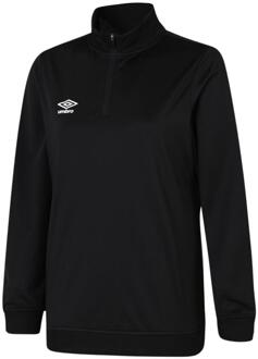Umbro Dames/Dames Club Essential Sweatshirt met halve rits (Zwart) - maat M