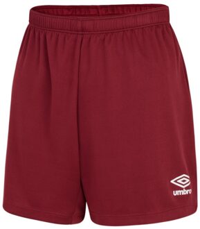 Umbro Dames/Dames Club Logo Shorts (Nieuw Claret) Rood