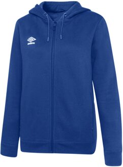 Umbro Dames/Dames Club Vrije tijd Hoodie met volledige rits (Koningsblauw/Wit) - maat S Navy/blauw
