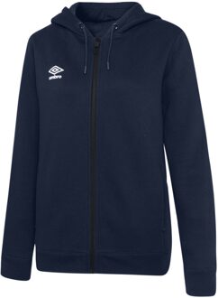 Umbro Dames/Dames Club Vrije tijd Hoodie met volledige rits (Marine / Wit) Navy - L