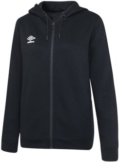 Umbro Dames/Dames Club Vrije tijd Hoodie met volledige rits (Zwart/Wit) - XS