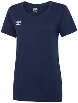 Umbro Dames/Dames Club Vrijetijds-T-shirt (Marine / Wit) - maat 2XL Navy