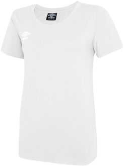 Umbro Dames/Dames Club Vrijetijds-T-shirt (Wit/zwart) - 2XL