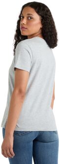 Umbro Dames/Dames Core Klassiek T-Shirt (Grijs gemêleerd/wit) - maat Lichtgrijs