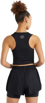 Umbro Dames/Dames Ribbed Crop Top (Zwart) - EU 40 / UK 12