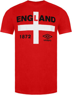 Umbro Enland 1872 Heren Rood T-Shirt - maat XL
