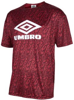 Umbro Graffiti Heren Bordeaux T-Shirt Bourgogne - XL