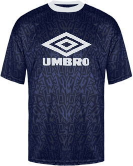 Umbro Graffiti Heren Navy T-Shirt - L