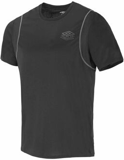 Umbro Grafisch Logo Korte Mouw Zwart Crew Mannen PTF Poly T-Shirt 65844G KMK ZWART - maat 2XL
