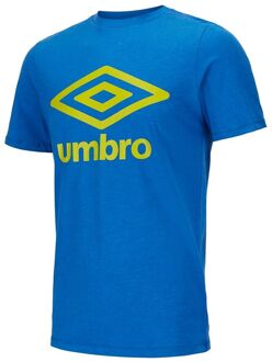 Umbro Groot Logo Heren Blauw T-Shirt - maat