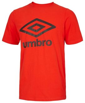 Umbro Groot Logo Heren Rood T-Shirt - XL