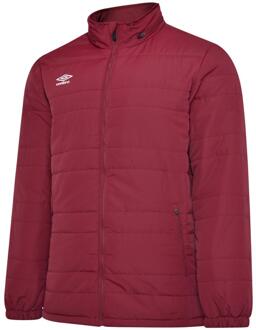 Umbro Heren Club Essential Bench Jacket (Claret) Kastanjebruin - 3XL