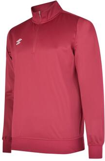 Umbro Heren Club Essential Half Zip Sweatshirt (Nieuw Claret) - maat S Rood