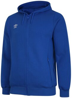 Umbro Heren Club Leisure Full Zip Hoodie (Koningsblauw/Wit) Navy/blauw - S
