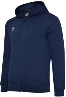 Umbro Heren Club Leisure Full Zip Hoodie (Marine / Wit) - maat 4XL Navy