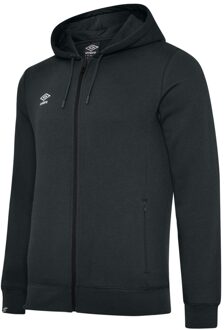 Umbro Heren Club Leisure Full Zip Hoodie (Zwart/Wit) - maat S