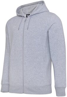 Umbro Heren Club Leisure Hoodie (Grijs gemêleerd/wit) - maat S Lichtgrijs