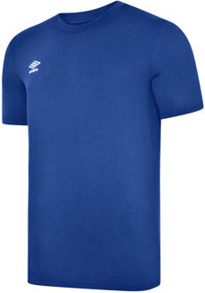 Umbro Heren Club Leisure T-Shirt (Koningsblauw/Wit) - maat S Navy/blauw