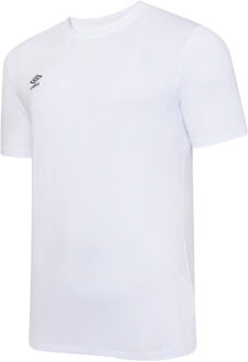 Umbro Heren Club Leisure T-Shirt (Wit/zwart)
