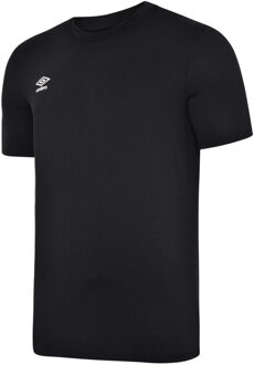 Umbro Heren Club Leisure T-Shirt (Zwart/Wit) - XL