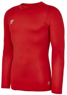 Umbro Heren Core Base Layer Top met lange mouwen (Vermiljoen) Veelkleurig - S