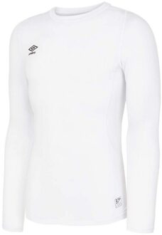 Umbro Heren Core Base Layer Top met lange mouwen (Wit) - 2XL
