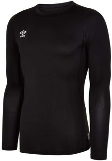 Umbro Heren Core Crew Neck Basislaag Top met lange mouwen (Zwart)
