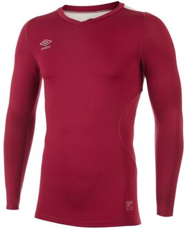 Umbro Heren Elite V Neck Base Layer Top (Nieuw Claret) Rood - 2XL