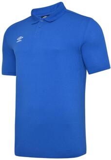 Umbro Heren Essential Poloshirt (Koningsblauw/Wit) - maat L Navy/blauw