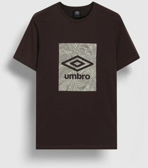 Umbro Heren Geo Wave T-Shirt (Chocoladebruin) - M