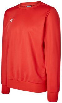 Umbro Heren Polyester Sweatshirt (Vermiljoen) - maat Rood