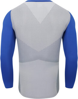 Umbro Heren Pro Base Layer Top met lange mouwen (Diepe branding/grijs) Blauw en Grijs Multi