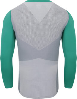 Umbro Heren Pro Base Layer Top met lange mouwen (Golfgroen/Grijs) - S