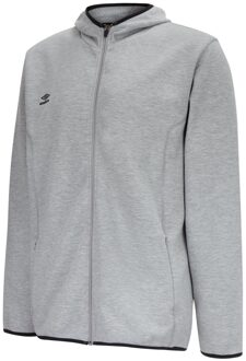 Umbro Heren Pro Fleece Full Zip Hoodie (Grijze mergel/zwart) - maat Donkergrijs
