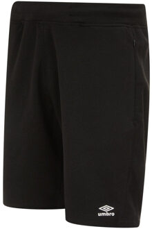 Umbro Heren Pro Fleece Shorts (Zwart/Wit)