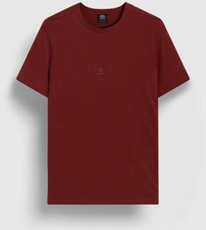Umbro Heren Relaxed Fit T-shirt (Rode peer) - maat L Donkerrood