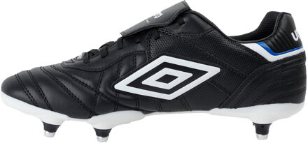 Umbro Heren Speciali Eternal Team Sg Lederen Voetbalschoenen (Zwart/Wit/Loyaal Blauw) Zwart en Gebroken Wit - EU 47.5 / UK 12