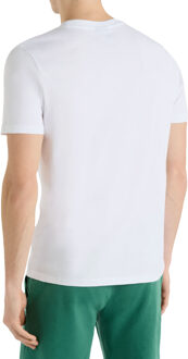 Umbro Heren Stacked Logo T-Shirt (Briljant wit/balk) - maat Zwart en Gebroken Wit