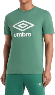 Umbro Heren Stacked Logo T-Shirt (Grisaille) Bos Groen - M
