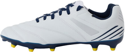 Umbro Heren Tocco IV Club FG Voetbalschoenen (Wit/Poseidon/Blazing Geel) - maat