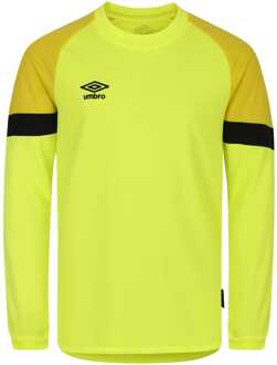 Umbro Heren Umbro Lange Mouwen Doelman Shirt in geel zwart - maat M