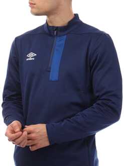 Umbro Heren Umbro Premier 1/2 Zip Fleece in Blauw - maat L