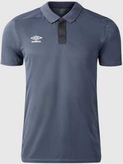 Umbro Heren Umbro Premier Poly Polo Shirt in Grijs