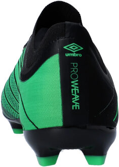 Umbro Heren Velocita Elixir Premier Stevige Grond Voetbalschoenen (Zwart, Groen) - EU 43 / UK 9