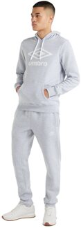 Umbro Herenlogo Hoodie (Grijze Mergel) - maat L Grijs