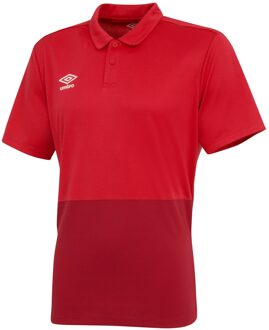 Umbro Jongens Polyester Polo Shirt (Vermiljoen/Jesterrood)