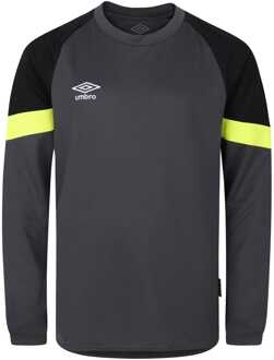 Umbro Jongens Umbro Juniors Lange Mouwen Doelman Shirt in Zwart Geel - maat 13J / 158cm
