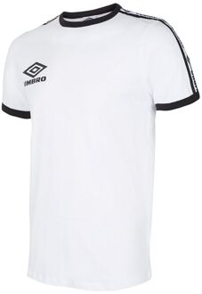 Umbro Korte Mouw Crew Neck Wit Heren Ringer T-shirt 65801U 13U - S