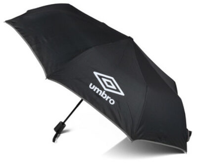 Umbro Paraplu - zwart/grijs - polyester - 55 x 100 x 100 cm - opvouwbaar - kleine paraplu - regenbeschermi
