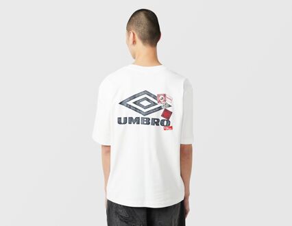 Umbro Sports Culture Stamps Graphic T-Shirt, wit - XL